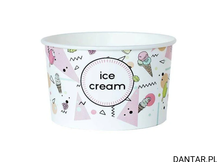 Pojemnik lodowy 350ml papierowy z nadrukiem Kram 37070 a30/15