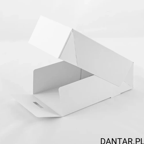 Pojemnik kartonowy na ciasto biały 30x30x12,5  39840 a1/20/80