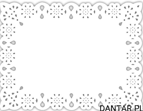 Serwetka papierowa ażurowa  prostokątna biała 30x40 a12