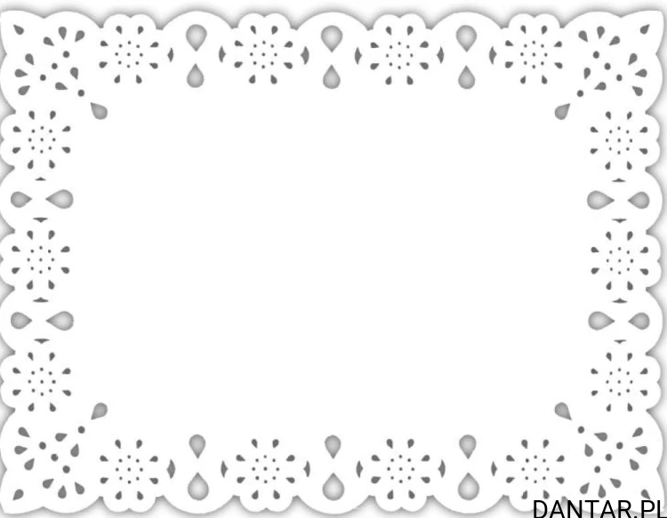 Serwetka papierowa ażurowa  prostokątna biała 30x40 a12