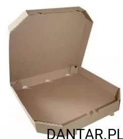 Karton na pizze 40 szary ścięty a50 