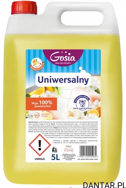 Płyn do mycia uniwersalny 5l egzotyczne cytrusy Gosia