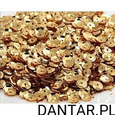 Cekiny 6mm/15g złote brokatowe CEK6-NR53