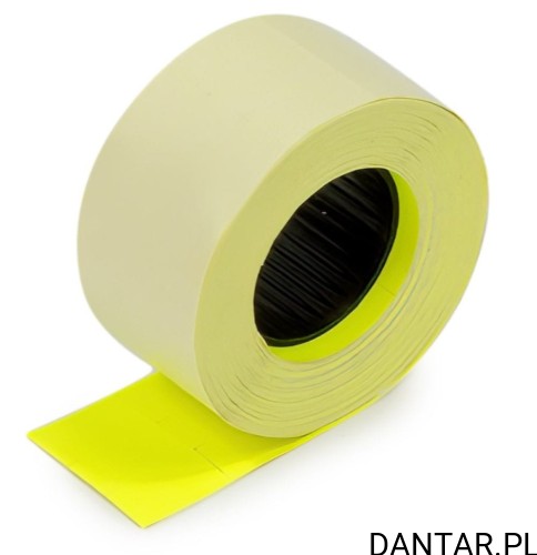 Taśma do metkownicy prosta 2w żółta 26x16 a1/5/100  
