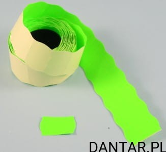 Taśma do metkownicy falista zielona 2w 26x16 a1/5/100