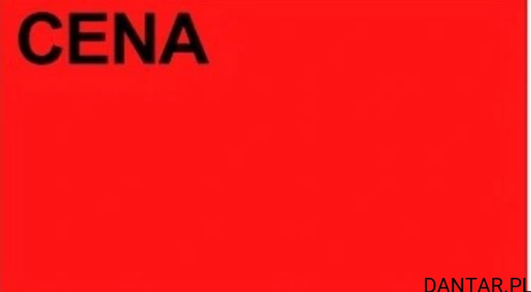 Etykieta cena typ A czerwona a1/5