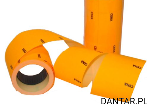 Etykieta cena typ B pomarańczowa a1/5