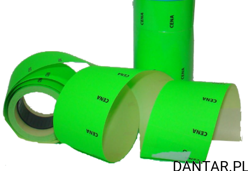 Etykieta cena typ B zielona a1/5