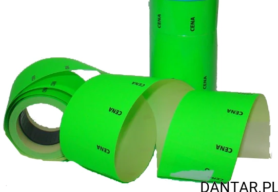 Etykieta cena typ B zielona a1/5