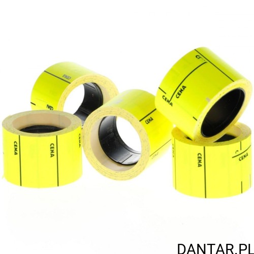 Etykieta cena typ B żółta a1/5