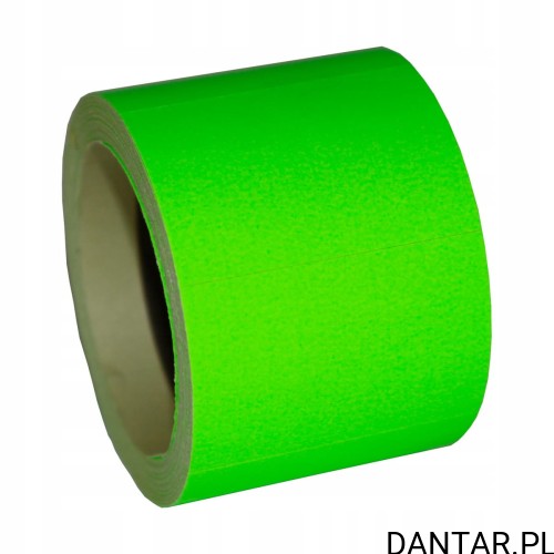 Etykieta cena typ D zielona gładka 40x30 a1/5 