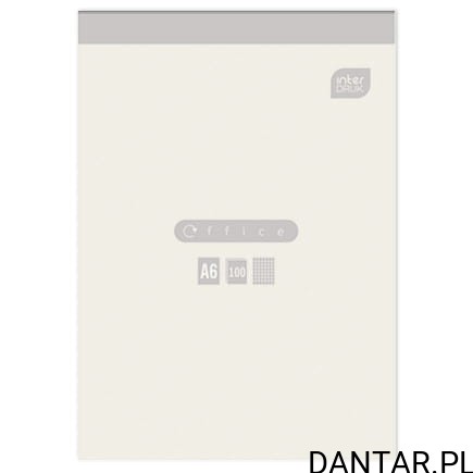 Blok biurowy A6 100K kratka Interdruk a1/10/160