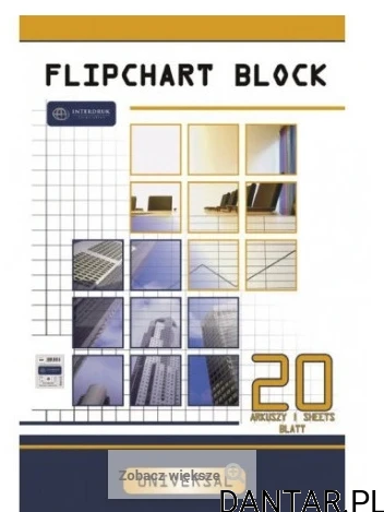 Blok do flipcharta gładki Interdruk a20