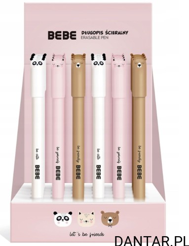 Długopis wymazywalny 0,5mm niebieski Bebe Friends Girl Interdruk a1/24