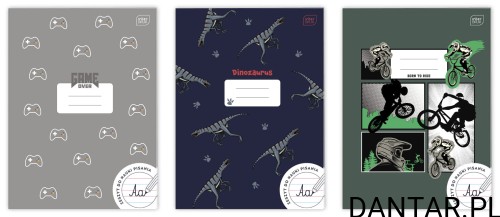 Zeszyt A4 32k linia kolorowa miękka okładka boys mik kolor Interdruk a1/10