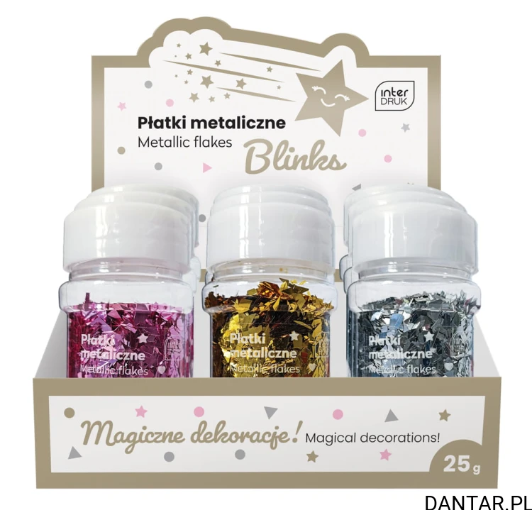 Płatki dekoracyjne metaliczne 25g a1/9