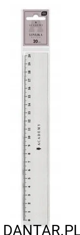 Linijka plastikowa 20cm academy INTERDRUK a1