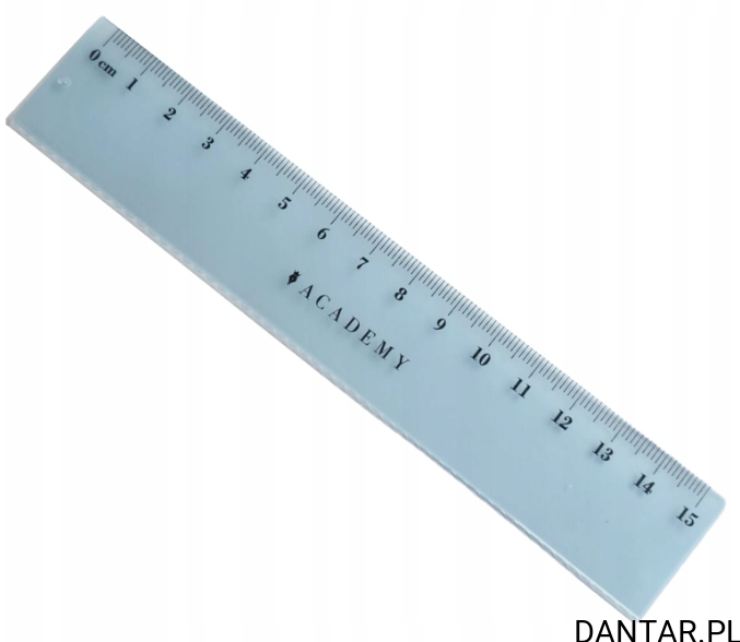 Linijka plastikowa 15cm academy Interdruk a1