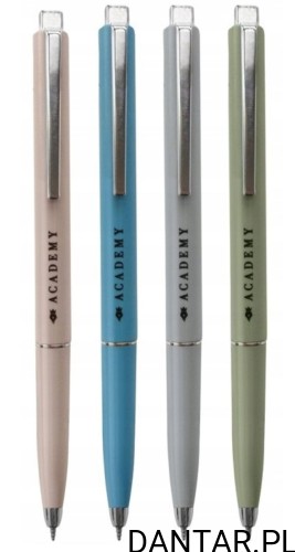 Długopis automatyczny 0,7mm niebieski metalowy Academy classic Interdruk a1/24