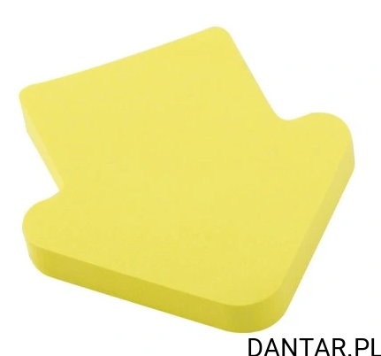 Notes samoprzylepny 75x75mm żółta strzałka 100k D.rect