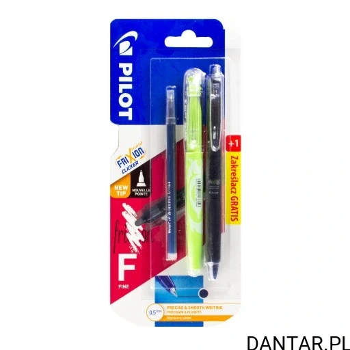 Pilot pióro kulkowe Frixon Point clicker synergy granatowy +wkład (zakreślacz gratis) 