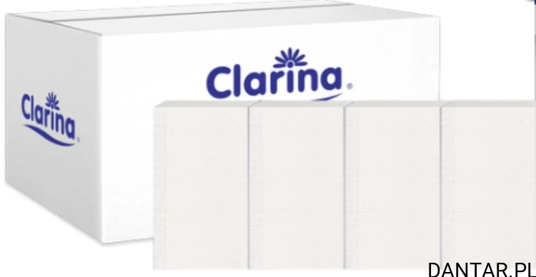 Serwetki 2-warstwowa białe 1/8 Clarina a250/12 5084