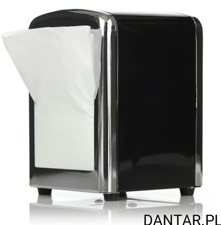 Dyspenser czarny metal do serwetek 17x17cm 5284