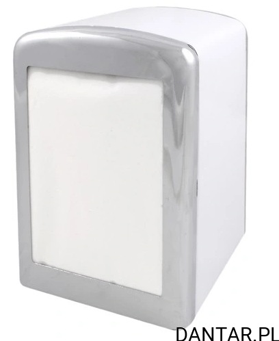 Dyspenser biały metal do serwetek 17x17cm 5748