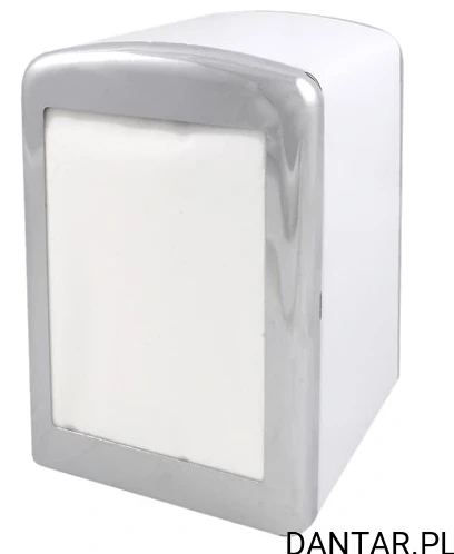 Dyspenser biały metal do serwetek 17x17cm 5748