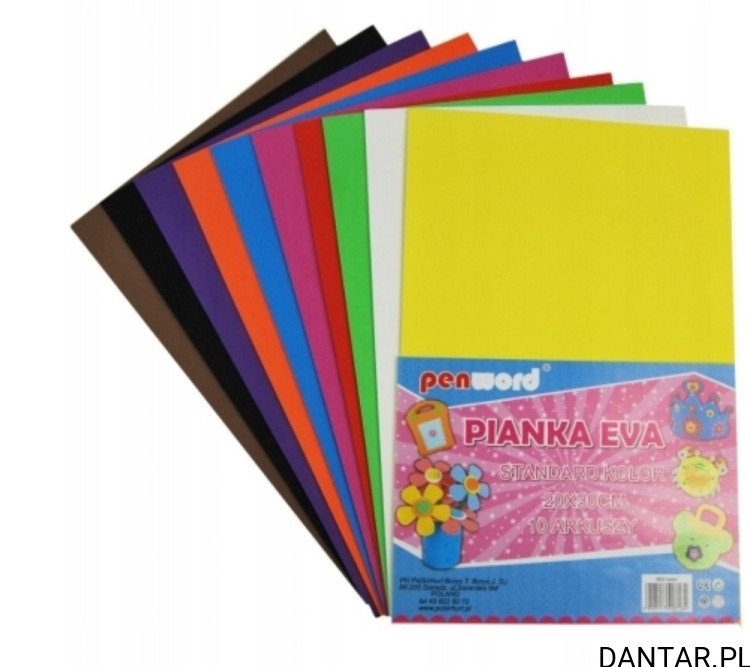 Pianka eva standard mix kolorów 20x30 a10