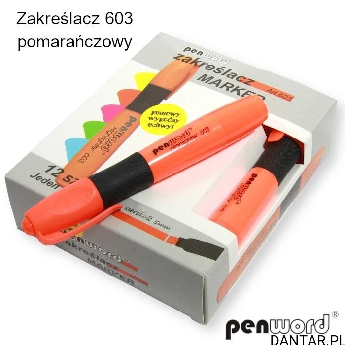 Zakreślacz pomarańczowy Penword a1/12