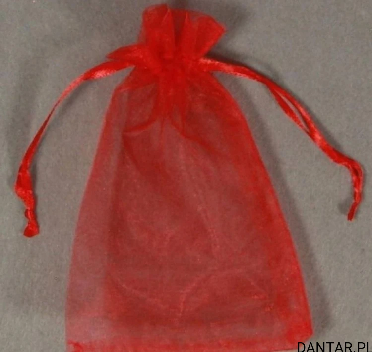 Woreczki organzowe 10x15cm czerwone a10