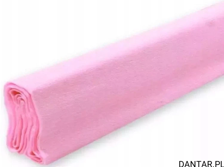 Bibuła marszczona 50x200 pastelowy róż a10