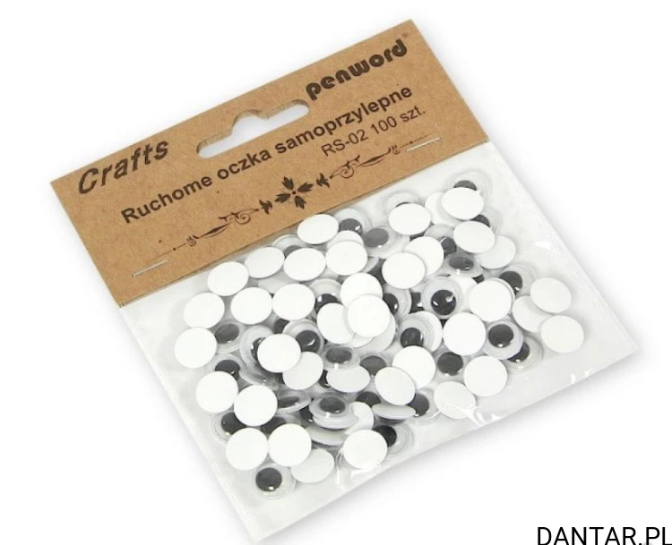 Ruchome oczka 10mm samoprzylepne a100