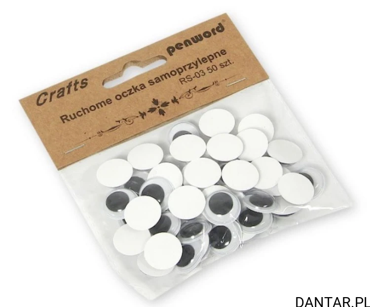 Ruchome oczka 15mm samoprzylepne a50