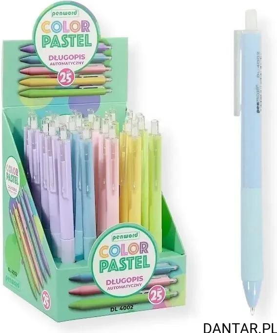 Długopis Penword color pastel mix a1/25 DL4002