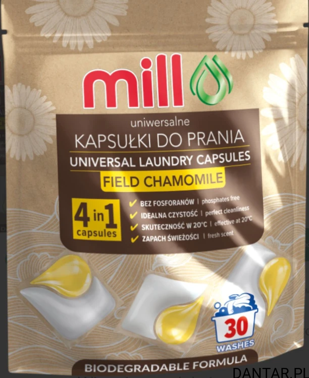 Kapsułki do prania Mill rumianek polny uniwersalny a30/4