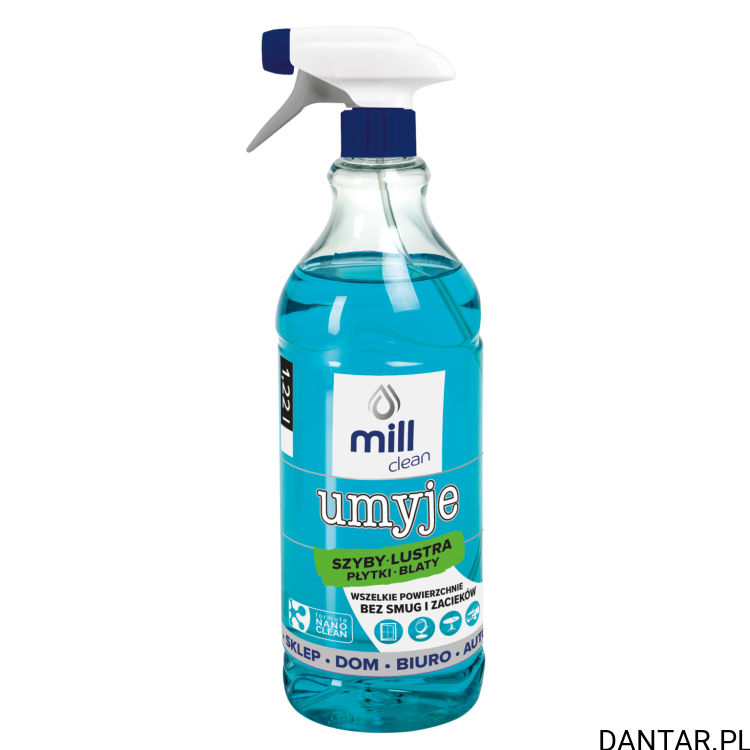 Mill umyje płyn szyby, lustra, płytki, blaty 1,22l a1/9