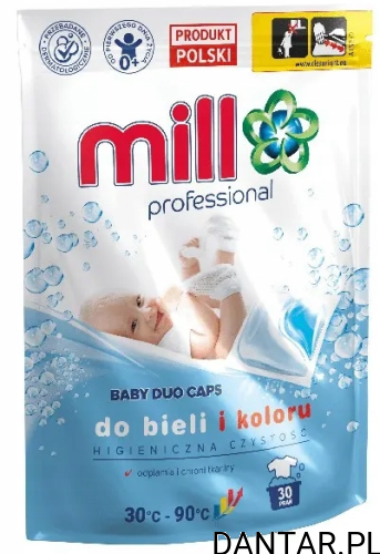 Kapsułki do prania Mill white & color baby a30/4