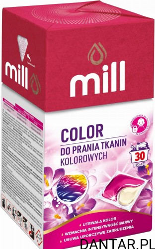 Mill kapsułki do prania color a30 pudełko a1/4