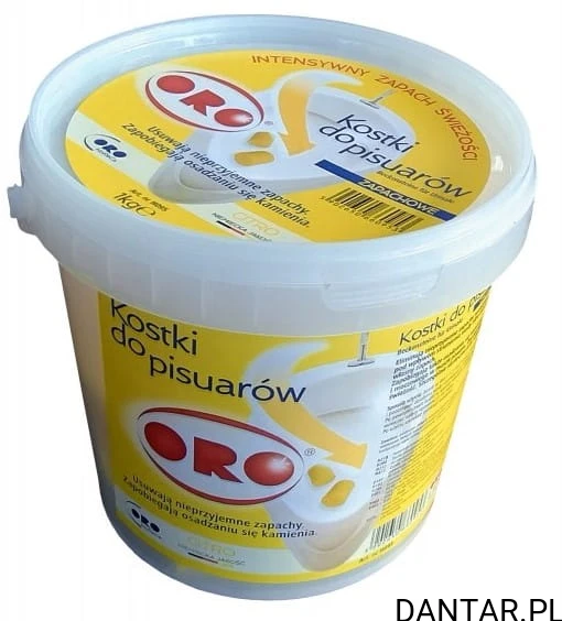 Kostki do pisuaru żółte Oro 1kg