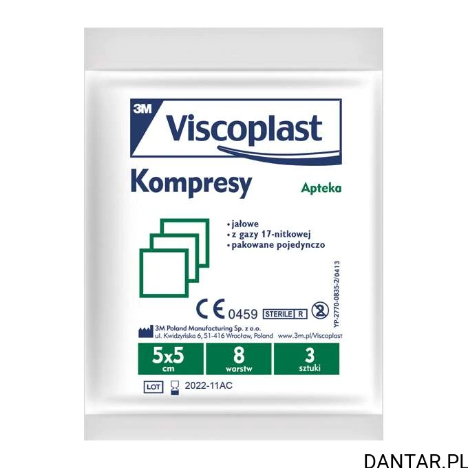 Kompresy jałowe 5x5cm a3/20