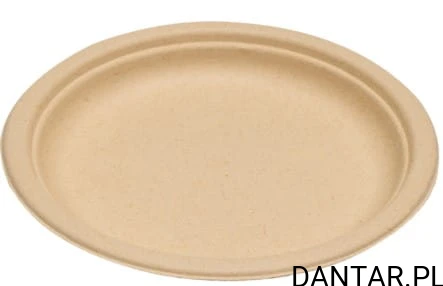 Talerze BIO z trzciny cukrowej *23cm Bio Kraft Eco Word a50