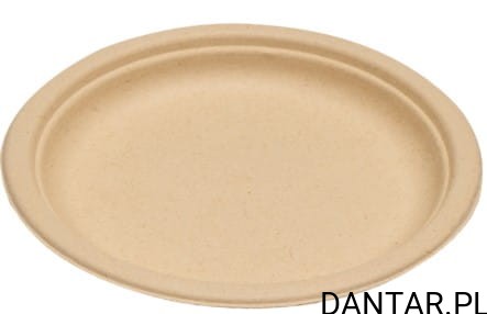 Talerze BIO z trzciny cukrowej *26cm Bio Kraft Eco Word a50
