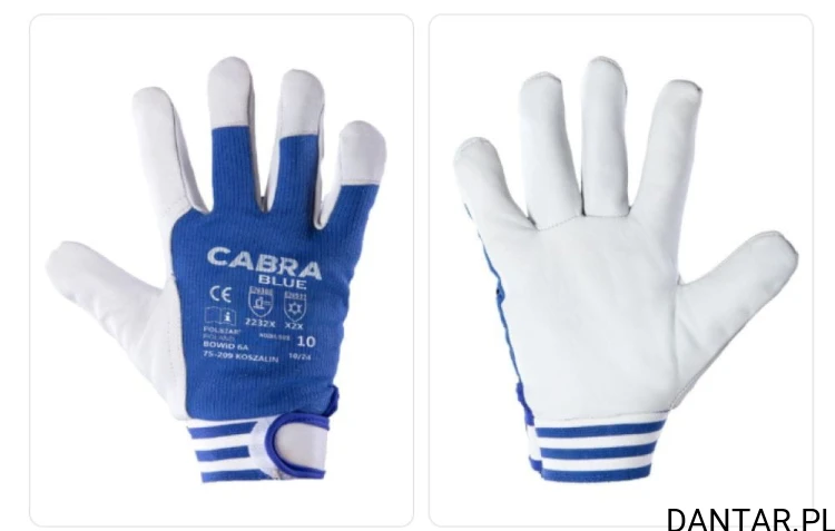 Rękawice monterskie ze skóry koziej rozmiar 9 Cabra Blue a1/12