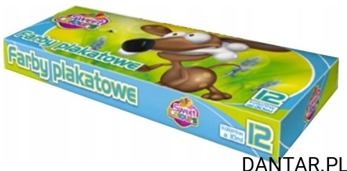 Farby plakatowe mix 20ml 12 kolorów Sweet Colours a12/15