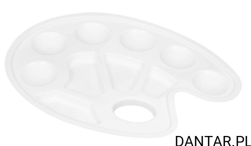 Paletka do mieszania farb biała Otocki a1/5