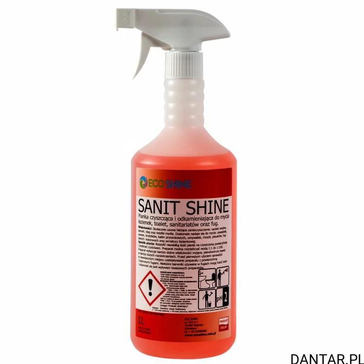Eco Shine 1l sanit shine  do mycia i odkamieniania sanitariatów i łazienek a1/12