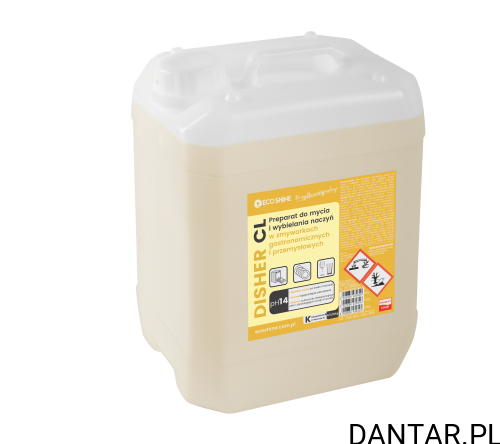 Eco Shine 6kg disher cl do maszynowego mycia i wybielania naczyń CL