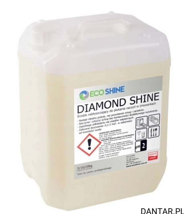 Eco Shine 5l diamond shine nabłyszczacz do zmywarek a1